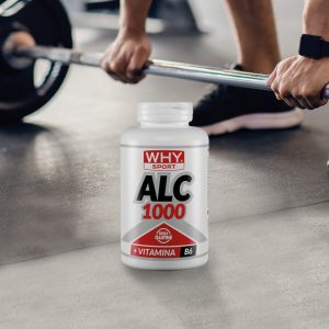 Barattolo di integratori in compresse di acetil-L-carnitina per workout e allenamento ALC 1000