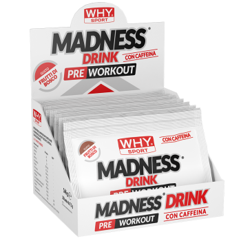 MADNESS DRINK 20 bst monodose pre workout con caffeina